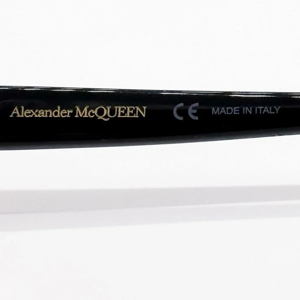 NEW ALEXANDER MCQUEEN EYEGLASSES AM0286O 001 SQUARE BLACK WOMEN EYEWEAR